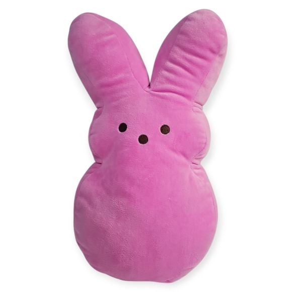 Peeps Pink Bunny Plush 15" Soft Cuddly Cute Stuffed Animal - Picture 1 of 11